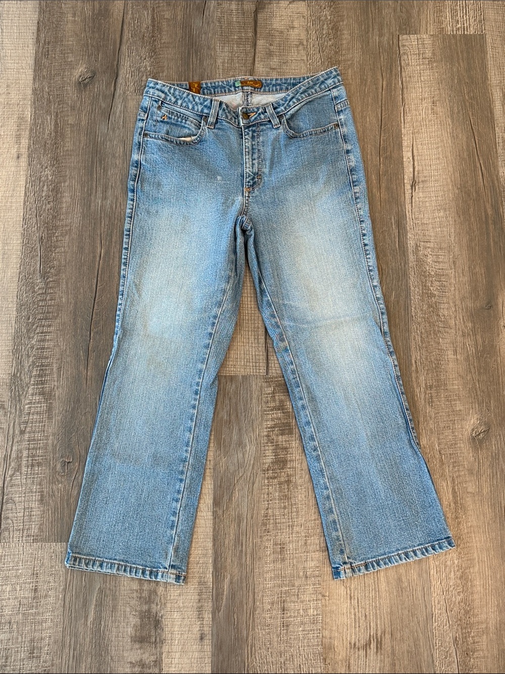 Aura Wrangler Light Blue Wide-Leg Jeans